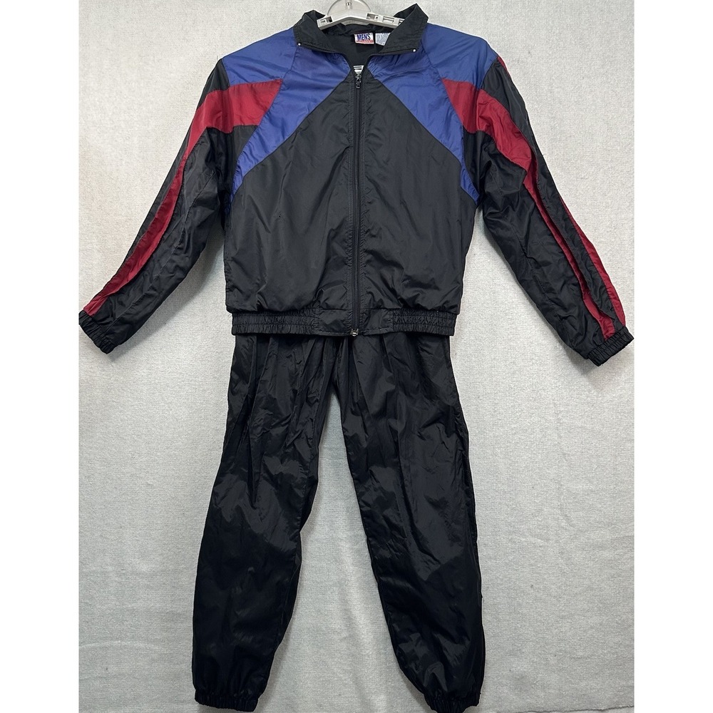 Vintage Athletic Works Men's Small Track Suit Nylon 80's/90's *flawed*